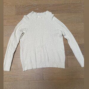 Cyprus Knit Sweater (White) - Size Large
